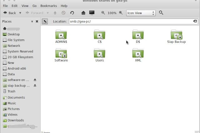 Tutorial Cara Sharing Data Antara Windows 7 dengan Ubuntu ataupun Linux Mint menggunakan kebel LAN
